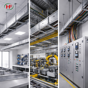 Caniveau de câblage électrique HongFeng pré-galvanisé, résistant à la corrosion, haute capacité, pour construction extérieure - Product Image 4