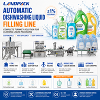 Machine de remplissage de bouteilles pour produits de nettoyage de cuisine, eau de Javel, shampoing, liquide vaisselle, lessive et savon liquide
