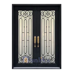 Anlike Beautiful Patio French 60x80 Ft Entry Wrought Exterior Security Cast Front Single Iron Door Designs