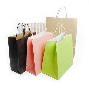 Bolsas de Papel Reciclables Personalizadas, Bolsas de Embalaje Portátiles, Sac En Papier, Bolsa de Papel Kraft Biodegradable - Product Image 2