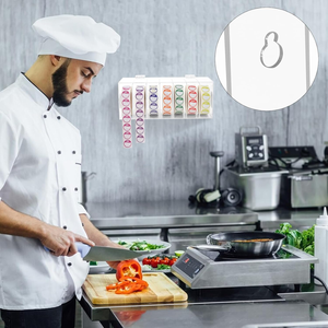 Dispenser di Etichette a Parete Personalizzato con 7 Scomparti, Copertura in Acrilico, Organizzatore per Rotoli di Adesivi per Ristoranti, Cucine, Scuole e Uffici - Product Image 6