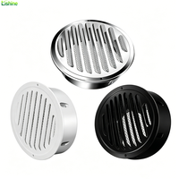 Grille de ventilation murale Lishine moderne en acier inoxydable, réglable et durable, pour sortie d'air encastrée