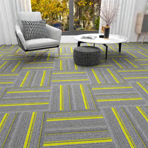 Dalles de moquette ignifuges en PP, écologiques, antidérapantes, pour usage commercial, domestique et de bureau, dernier design décoratif - Product Image 4