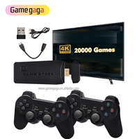 Console de jeu TV sans fil Gamegaga M8 2,4 GHz avec 20 000 jeux rétro 4K pour PS1/SNES, prise en charge multilingue