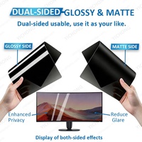 Protection d'écran de confidentialité amovible pour ordinateur de bureau DELL 34 pouces 21:9, filtre anti-reflet et anti-espionnage