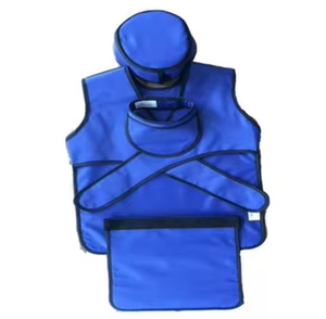 Tenue de protection anti-rayonnement ionique en plomb deux pièces : Vêtement à manches courtes et tablier sans manches en plomb assorti - Product Image 4