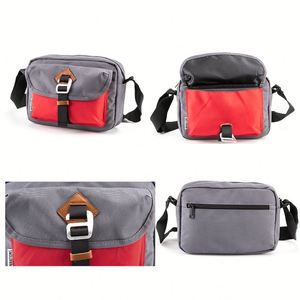 Bolso Bandolera/Messenger de Lona para Hombre con Diseño Geométrico y Bloques de Color, Estilo Urbano Casual de Verano - Product Image 4