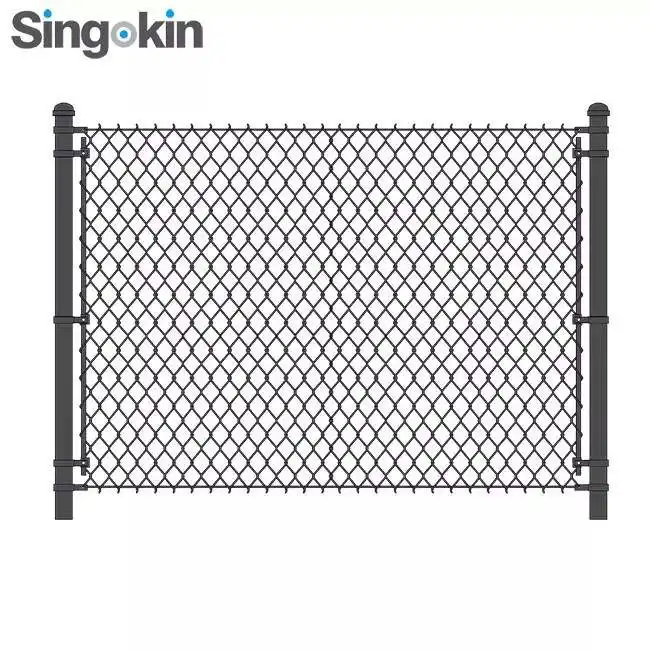 4foot 3ft Height 3.5mm Black/green PVC Coated Wire Mesh Chain Link Mesh For Decorate Garden Fence