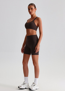 قطعتين راكب الدراجة النارية السراويل شعار مخصص المرأة الصيف اليوغا حمالة الصدر الرياضية اللياقة البدنية تجريب ارتداء نشطة قصيرة للنساء - Product Image 3