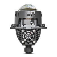Lente de proyector de lentes bi LED láser de fábrica 3,0 70W 6000K H4 H7Car Bi-Led lente de proyector faro láser con cuentas dobles