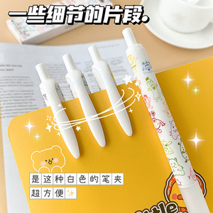 MOKA Großhandel Graffiti Farbe Neutral Stift Kunststoff 0,5mm ST Kopf Gel Stift Schnellt rocknend Schwarz Drücken Sie den Stift für Studenten - Product Image 4