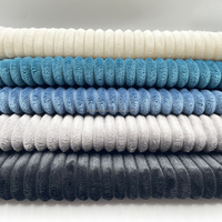 230GSM 100% poliéster rayas Loungewear tela PANA terciopelo