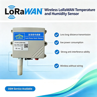 Capteur de température et d'humidité sans fil LoRaWAN, dispositif IoT à distance, enregistreur de température et d'humidité de qualité industrielle