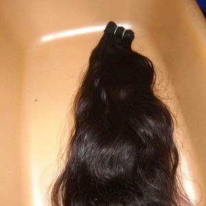 100% extension de cheveux bruts indiens non transformés sans perte et sans enchevêtrement Remy tissage de cheveux humains. temple tissage de cheveux humains - Product Image 1