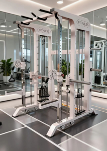 Wholesale OEM Steel Smith <b>Machine</b> Dual <b>Cable</b> <b>Crossover</b> Multi-Function Commercial Gym Training Equipment Universal Application - Product Image 6