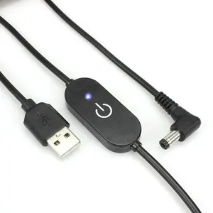usb to dc cable with inline dimmer switch for table lamp usb male to 5.5x2.1mm