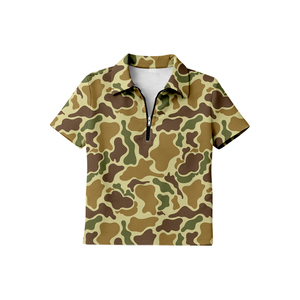 Camiseta BT1731 con estampado de camuflaje personalizado para bebé niño, camiseta de manga corta para bebé, ropa de verano - Product Image 3