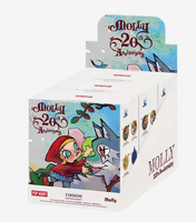 Vente en gros de figurines authentiques POPMART MOLLY 20ème anniversaire, série Time Rotation, boîte mystère, figurines de collection exquises, parfaites