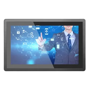 15.6" Panel Pc Win7 Touch Screen Tablet Kiosk Computer Industry Lcd Screen Display Mini Pc All In One Embed Vesa Quad Core