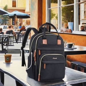 Sac à dos professionnel imperméable en polyester pour femme, 15,6-17 pouces, avec port USB, idéal pour l'école et les voyages - Vente en gros 2026 - Product Image 3
