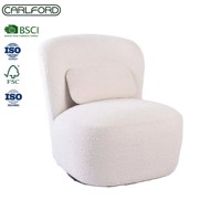 Canapé pivotant moderne CARLFORD, fauteuil d'appoint de luxe, fauteuils pivotants convertibles pour salon, salle à manger, bureau, appartement