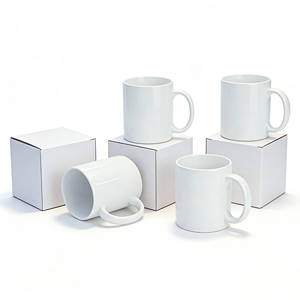 Tazas Blancas de Cerámica Pintadas a Mano de 11oz para Sublimación - Las Más Vendidas - Product Image 1
