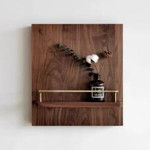 Ventes chaudes, boîte de compteur électrique en bois de noyer décorative de style américain, pliable, montage mural, charnières - Product Image 3