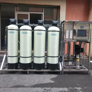 Commercial reverse osmosis purification and filtration water treatment plant system