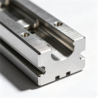 Bloques deslizantes ranurados de acero inoxidable con marco cuadrado y tornillo moleteado, piezas de precisión para maquinaria de automatización médica, OEM disponible
