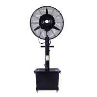 Ventilador Industrial Personalizado de 20/26/30 Pulgadas, Ventilador de Piso Comercial para Exteriores con Atomización, Humidificación por Agua, Ventilador Potente