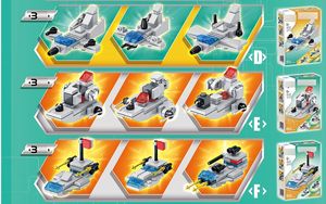 City War Military Battleship Kit <span class=keywords><strong>de</strong></span> construcción 8 en 1 Cruiser Ocean Ship Building Blocks Set Warship <span class=keywords><strong>Helicóptero</strong></span> Tanque Juguetes militares - Product Image 5