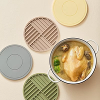 Sous-plat Moderne en Silicone Épais Antidérapant Résistant à la Chaleur pour la Protection de la Table de Cuisine et de la Salle à Manger, Tapis d'Isolation Thermique