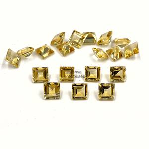 6mm Citrine Naturelle Coupe Carrée Pierres Précieuses À Facettes Pierre De Citrine De Haute Qualité Perles Calibrées pour La Fabrication De Bijoux De Grossiste - Product Image 6