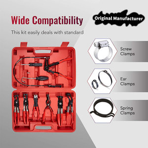 Motor Tech <span class=keywords><strong>pince</strong></span> de serrage de tuyau longue portée fil ressort <span class=keywords><strong>pince</strong></span> de serrage de tuyau réparation Auto Tool Set KIT Box - Product Image 2