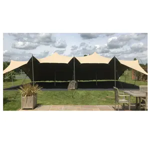 Beige marquee stretch freeform canopy/150人弹力嘉年华派对帐篷