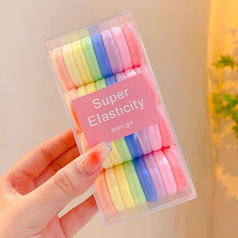 แหวนผ้าขนหนูสีอ่อน1อัน