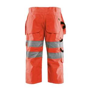 BLAKLADER - 153918115500D84 Pantalones cortos piratas de alta visibilidad Rojos-EAN 7330509874967 ROPA DE TRABAJO DE 2017 - Product Image 2