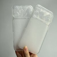 Coque de protection en TPU givré transparente, simple et créative, anti-chute, compatible avec iPhone 18/17/16/15 Pro Max