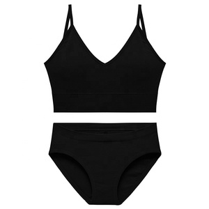 Vente en gros Ensemble de nuisette soutien-gorge et culotte sans couture pour femme - Product Image 3