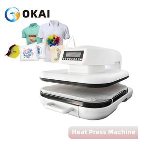 OKAI Hot Pressing Digital Transfer Heat Press Machine for T <strong>Shirt</strong> Stretchable Heat Press Machine 38*38cm - Product Image 4