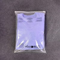 Emballage de logo imprimé personnalisé sac à fermeture éclair curseur réutilisable Pe t-shirt emballage de vêtements robe vêtements en plastique sac à fermeture éclair