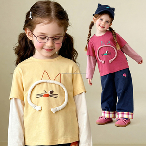 Ropa Infantil Personalizable, Linda Camiseta <span class=keywords><strong>de</strong></span> Manga Larga con Estampado 3D <span class=keywords><strong>de</strong></span> Gato, Conjunto <span class=keywords><strong>de</strong></span> Dos Piezas <span class=keywords><strong>para</strong></span> Niños y <span class=keywords><strong>Niñas</strong></span>, Moda <span class=keywords><strong>de</strong></span> Primavera - Product Image 3