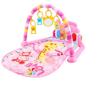 Tapis d'éveil musical interactif pour bébé avec piano à pédales, hochets sensoriels et couverture d'activités pour le temps sur le ventre des nouveau-nés - Vente en gros - Product Image 3