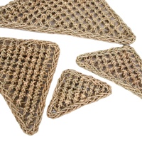 Tapis d'escalade carré tressé à la main en corde pour reptiles, pour plantes aquatiques vietnamiennes, origine Cao County