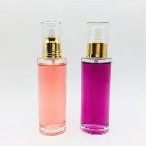 Botol Kaca Mewah Cina untuk Parfum dengan Tutup Semprot 85Ml 100Ml Pompa Penyemprot Parfum Mewah Aroma Perawatan Pribadi Jernih