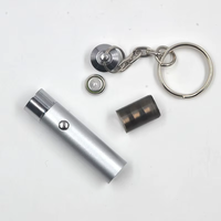 Lampe de poche UV détecteur de faux billets, mini lampe torche LED en alliage d'aluminium, porte-clés, indice de protection IP20, portée 50m, lumière violette, agent fluorescent