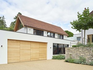 <span class=keywords><strong>Porte</strong></span> <span class=keywords><strong>de</strong></span> <span class=keywords><strong>garage</strong></span> automatique à battants latéraux en aluminium imitation bois moderne pour villa - Product Image 3