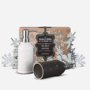 Distributeur <span class=keywords><strong>de</strong></span> savon <span class=keywords><strong>en</strong></span> céramique blanche 2 <span class=keywords><strong>en</strong></span> 1 avec porte-éponge et support <span class=keywords><strong>en</strong></span> métal Conteneurs <span class=keywords><strong>de</strong></span> stockage pour ensembles <span class=keywords><strong>de</strong></span> salle <span class=keywords><strong>de</strong></span> bain - Product Image 4