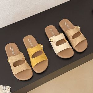 Sandalias de Verano 2026, Estilo Birkenstock, con Hebilla Metálica, Punta Abierta, Planas, para Playa y Vacaciones - Product Image 5
