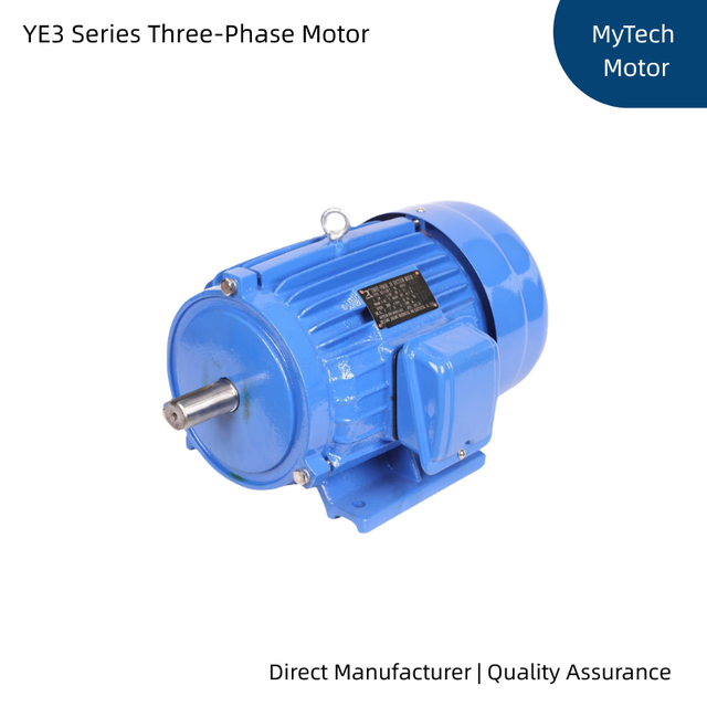 IE3 Premium Efficiency YE3 Series 4 Pole Three Phase Induction Motor Cast Iron Housing, Low Noise & Low Vibration, TEFC IP55